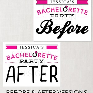 Bachelorette Party Before and After Photo Props, Mug Shot, Bachelorette ...