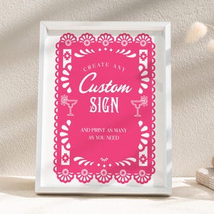Fiesta Bachelorette Party Custom Sign Template Bachelorette Weekend Final Fiesta Sign Mexican Bachelorette Decorations Desert Bachelorette