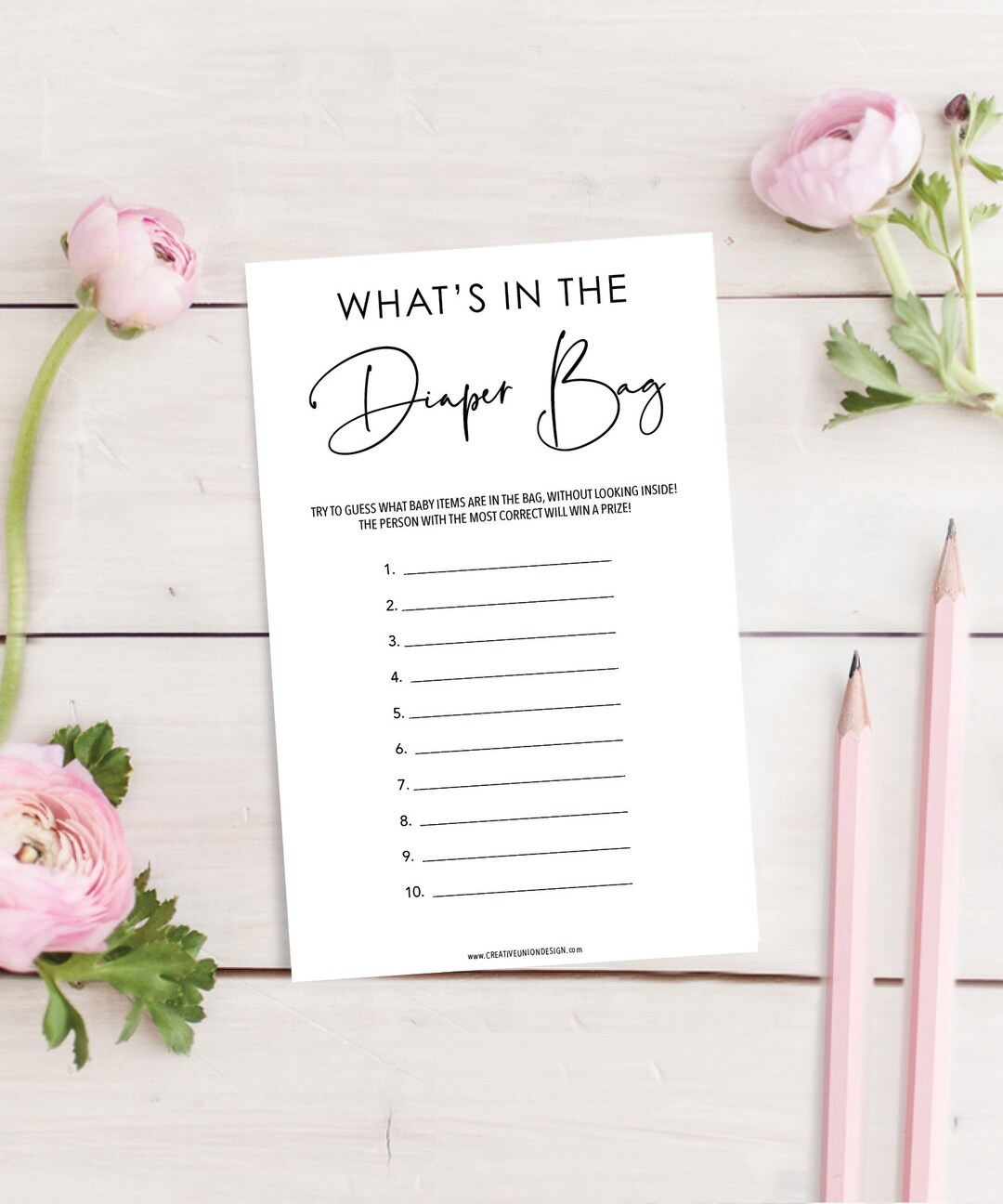 What's in the Bag Game, Baby Shower Games, Gender Neutral Baby Shower