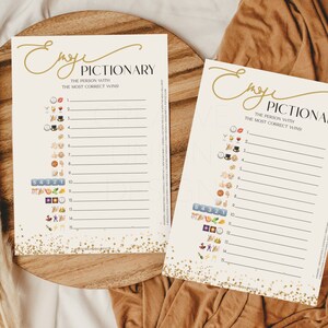 New Years Eve Emoji Pictionary Game Template, Printable Games, Kids NYE Party Game, Fun New ...