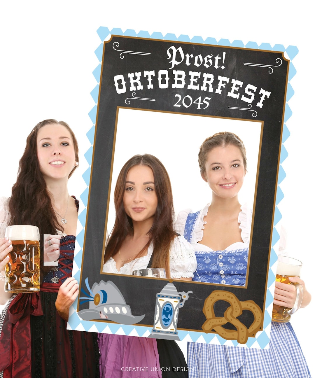 Oktoberfest Photo Prop, Prost!, Oktoberfest, 24x36 Editable Template ...
