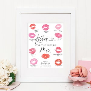 Kisses for the Future Mrs, Kiss the Miss Goodbye Template, Hen Do ...