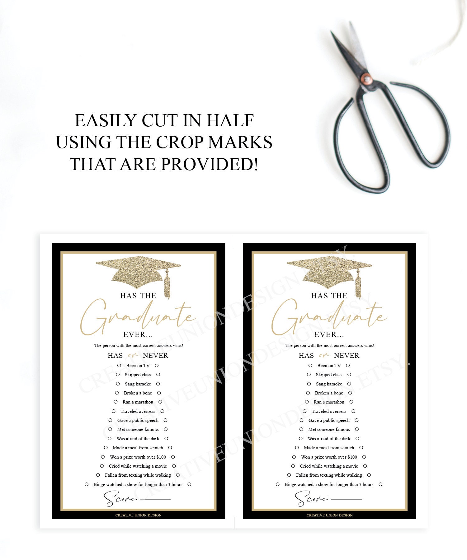 graduation party games bundle 6 graduate games package etsy