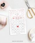 Little Sweetheart Baby Shower Bingo, 60 Unique Game Sheets, Baby Shower Games, Baby Shower, Instant Download, Baby Shower, Valentine's Baby