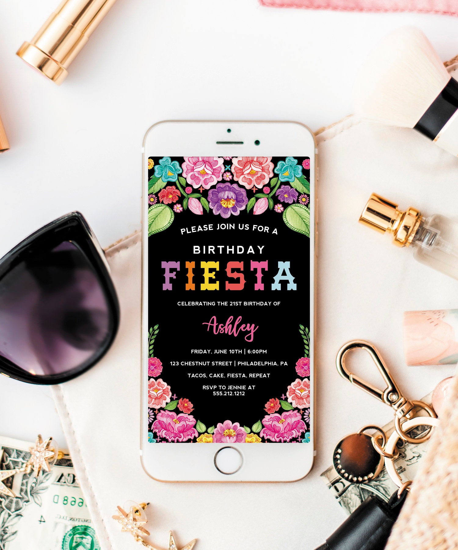 Fiesta Birthday Party Invitation, Fiesta Birthday Party Invite, Girls ...