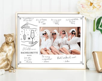 Mystical Tarot Card Bachelorette Photo Mat Template, Bachelorette Party Keepsake 8x10, Party Bachelorette 4x6 DIY Photo Keepsake, Download