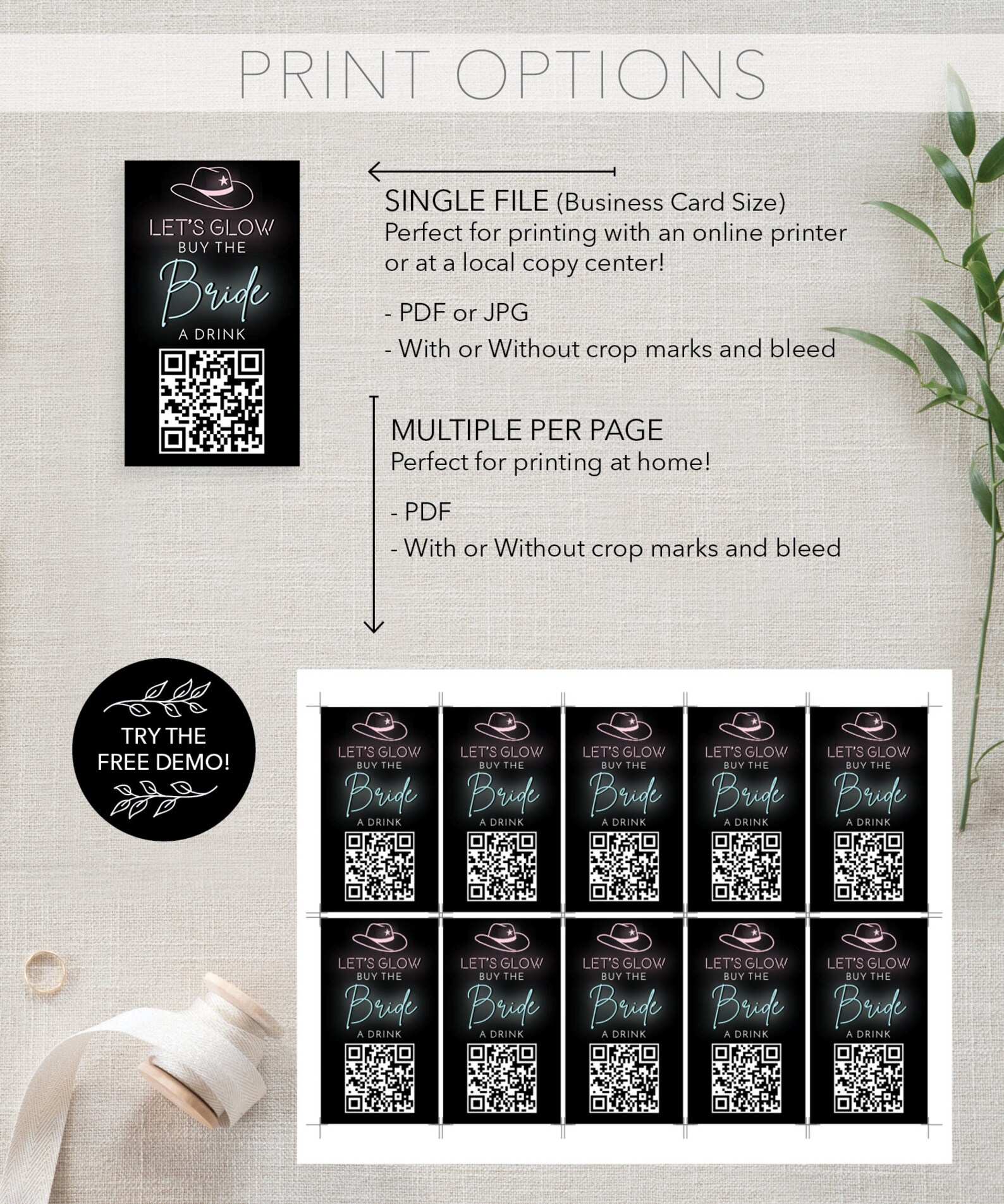 Buy the Bride A Drink Template Bachelorette Party Venmo QR - Etsy