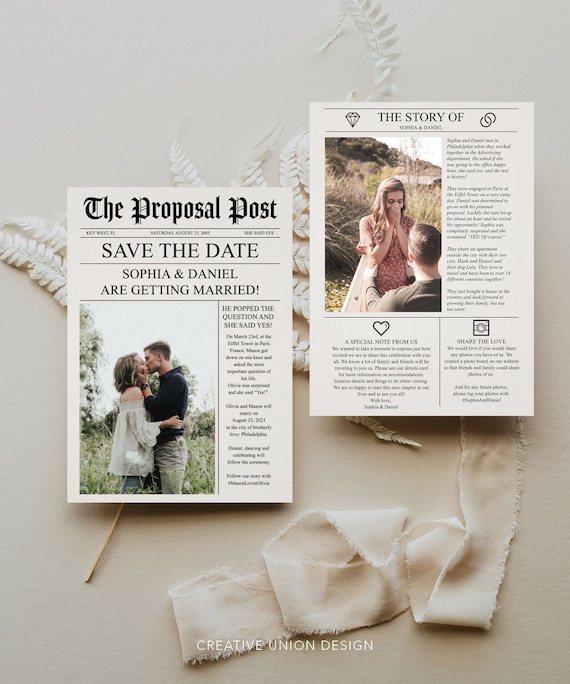Newspaper Save the Date Template Save The Date with Photo Unique Save Newspaper Save the Date Template Save The Date with Photo Unique Save