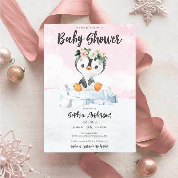 Penguin Baby Shower - Etsy