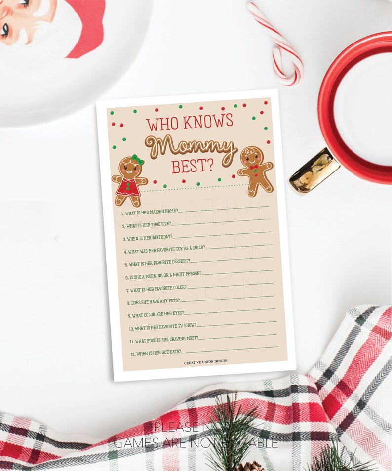 What's Baking Baby Shower Games Bundle, Gingerbread Baby Shower Games