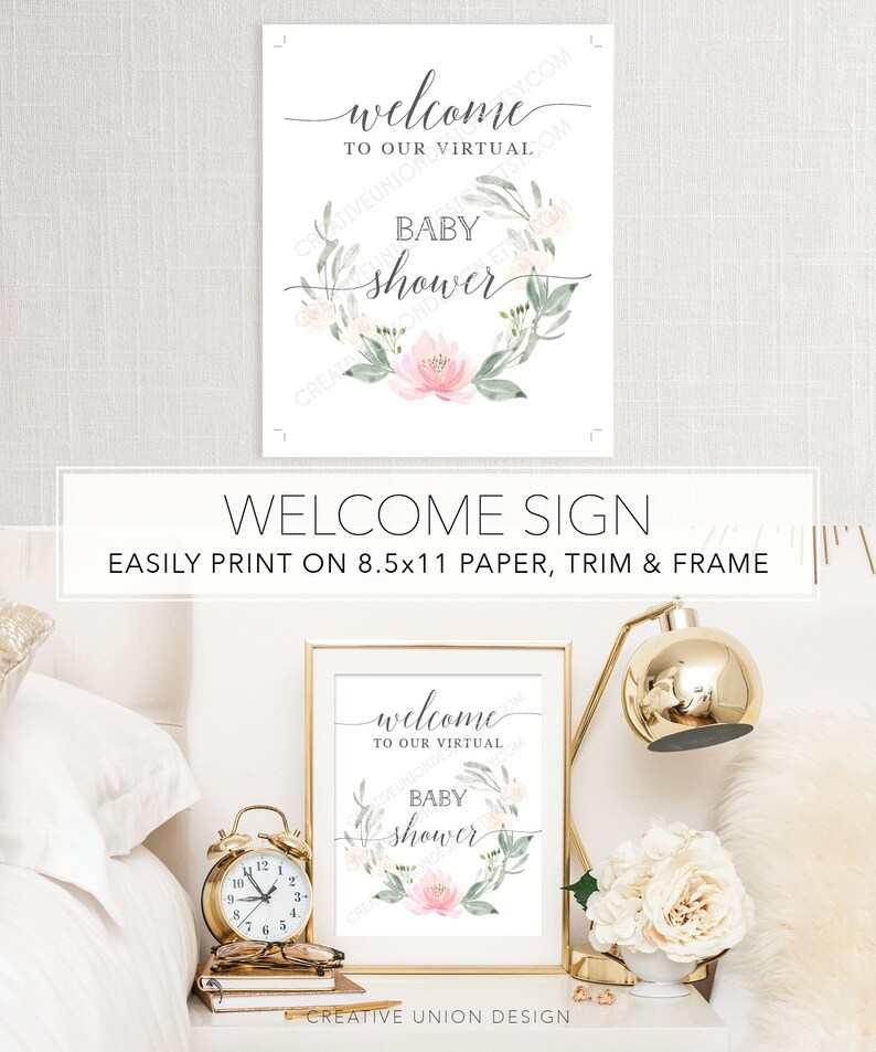 How To Host A Virtual Baby Shower Package Virtual Baby Etsy