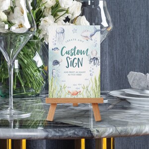 Editable Custom Sign Template, Custom Baby Shower Sign, Favors, Gifts ...