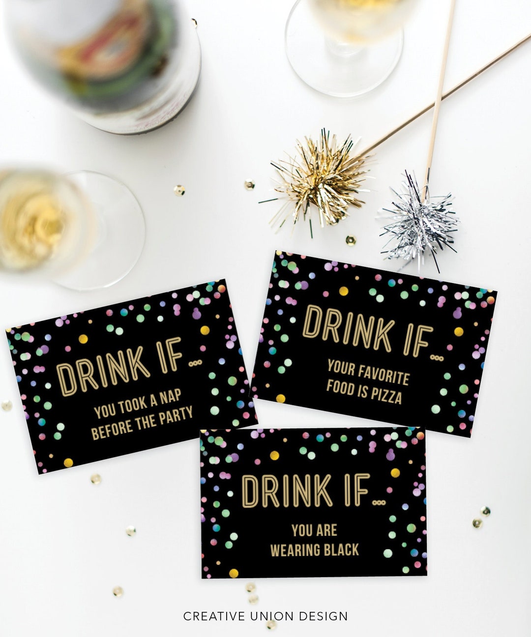 New Years Eve Game, Drink If Game, Printable New Year's Eve Game, New ...