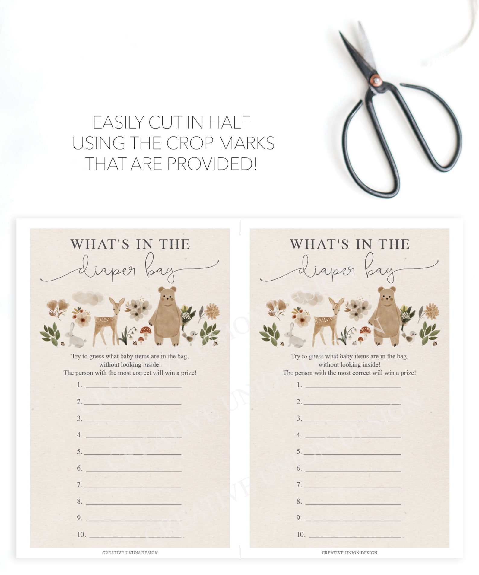 What's in the Bag Game Baby Shower Games What's in Etsy