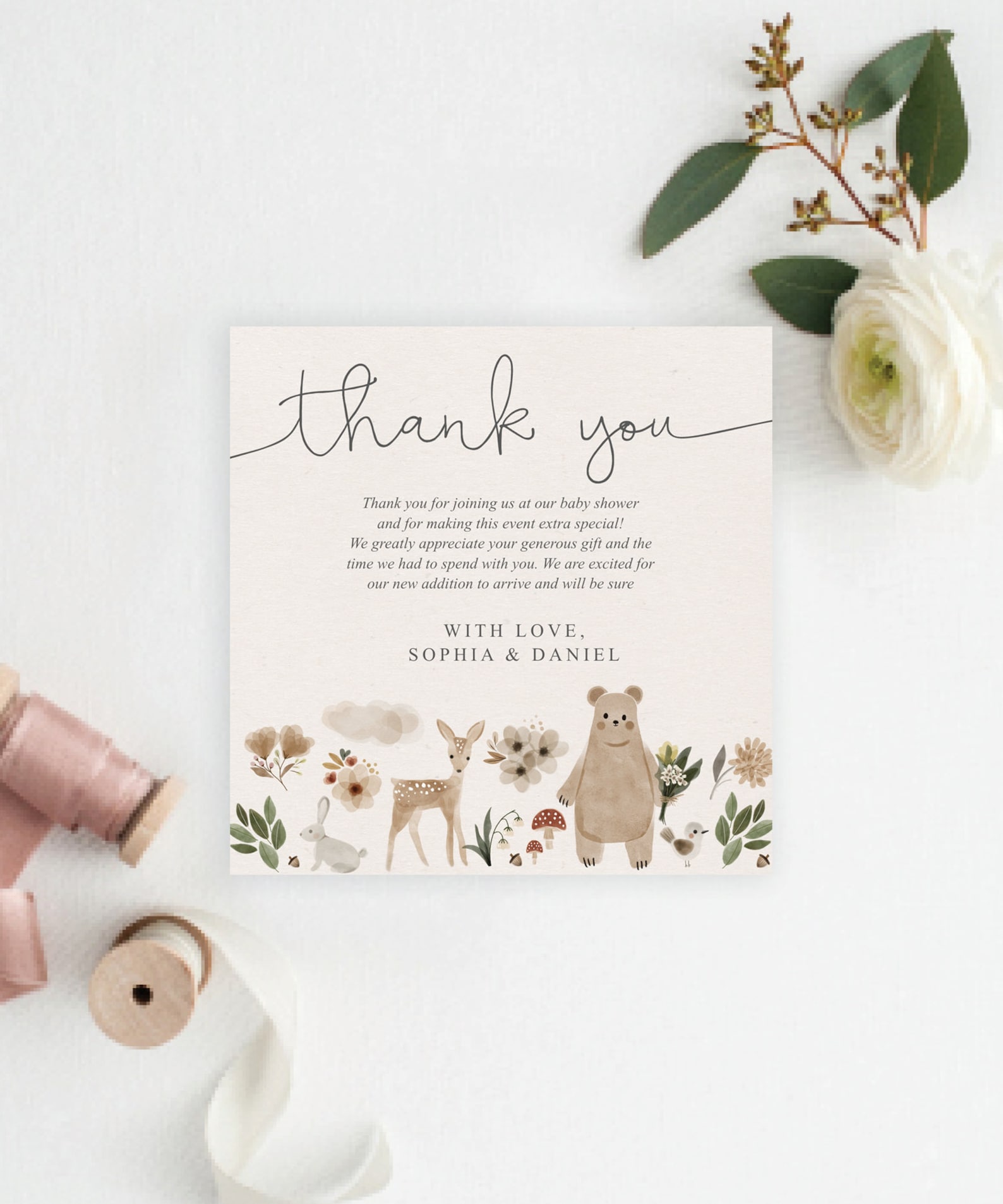 Image 4 for Thank You Card Template For Baby Shower