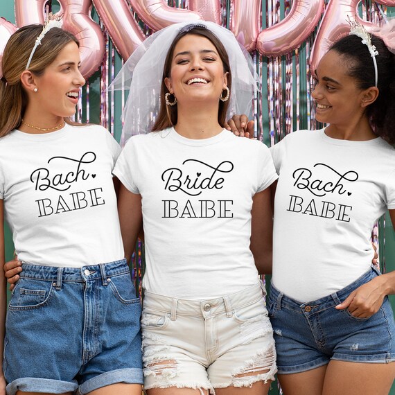 Bride Babe And Bach Babe Svg Files Png Bachelorette Party Shirts Digital Download Cricut Silhouette Svg Designs Bachelorette Weekend By Creative Union Design Catch My Party