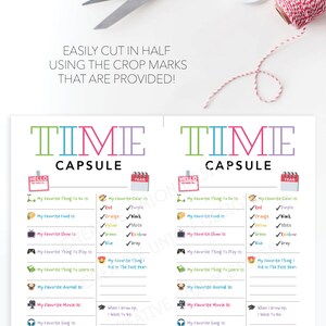 New Years Eve Time Capsule for Kids, Family New Years Eve Game, Noon ...