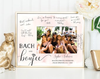 Boujee Bachelorette Photo Mat Template, Bachelorette Party Keepsake 8x10, Frame, Party Bachelorette 4x6 DIY Photo Keepsake, Download