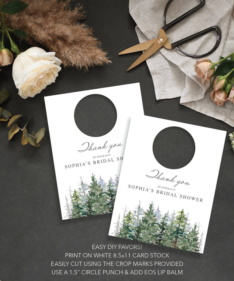 EOS Lip Balm Bridal Shower Favors Printable Personalized | Etsy