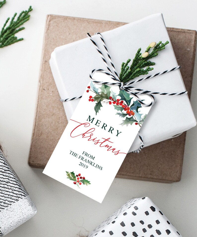 Rustic Christmas Gift Tags 