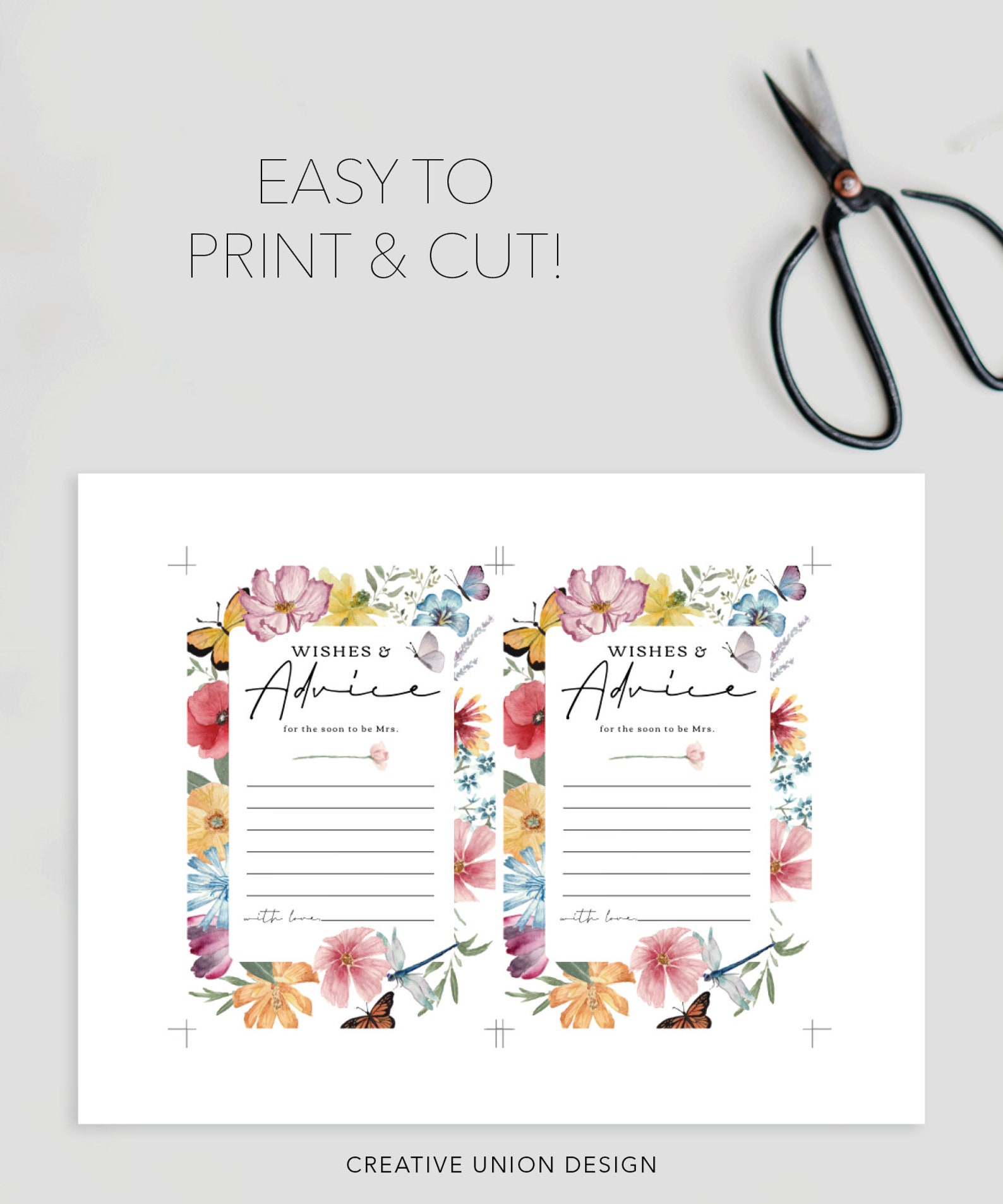 Advice and Wishes for the Bride Template Advice for the Soon - Etsy