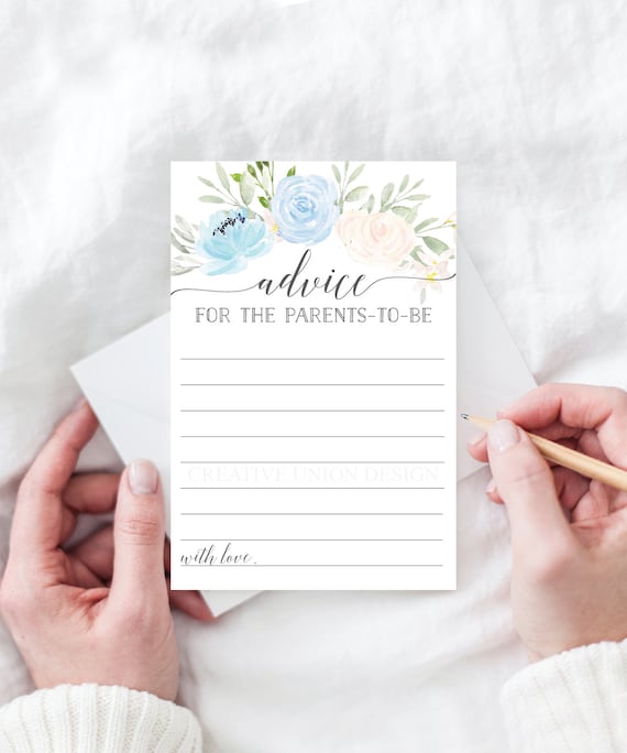 Advice for the Parents to Be Printable Baby Shower Game, Advice