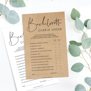 Free Printable Bachelorette Games Over Or Under