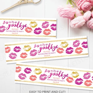 Bachelorette Party Water Bottle Labels Editable Water Bottle Labels ...