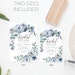 Dusty Blue Bridal Shower Invitation Template, Printable Editable Invite ...