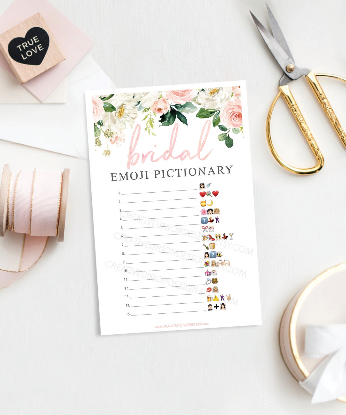 Emoji Bridal Shower Game Bridal Shower Games Printable - Etsy