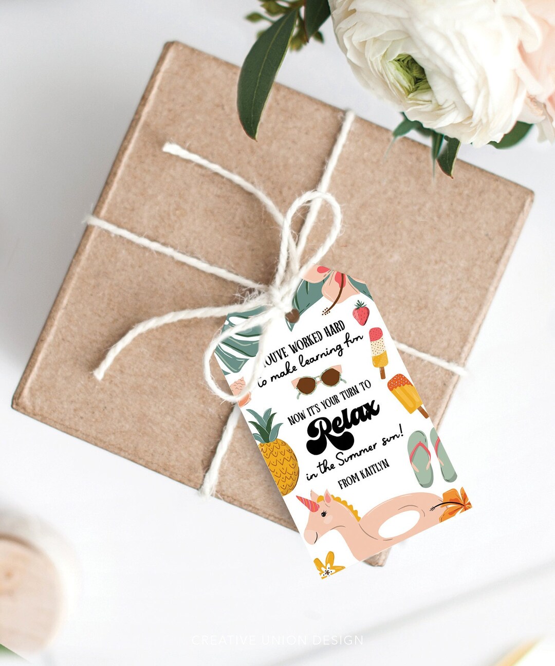 Printable Teacher Gift Tag, Teacher Appreciation Gift Tag, Thank You ...