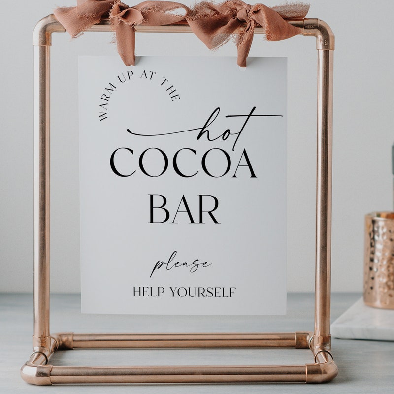 Hit Coc Hot Cocoa Wedding Signs - Etsy