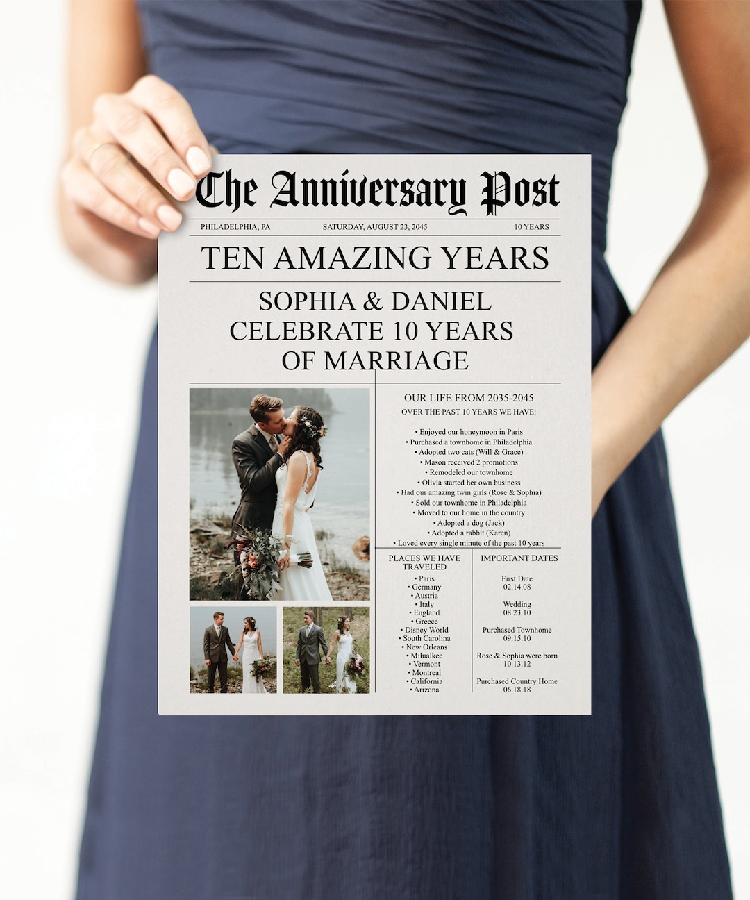 Anniversary Newspaper Program Template Printable Anniversary