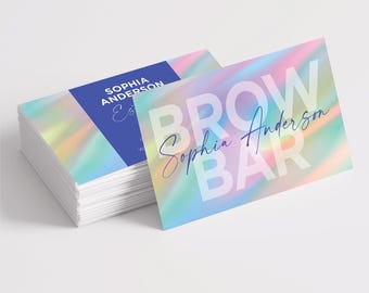 Custom Business Cards Template Personalized Business Card Small Business  Cards Holographic Business Cards Custom Cards With Printed Option