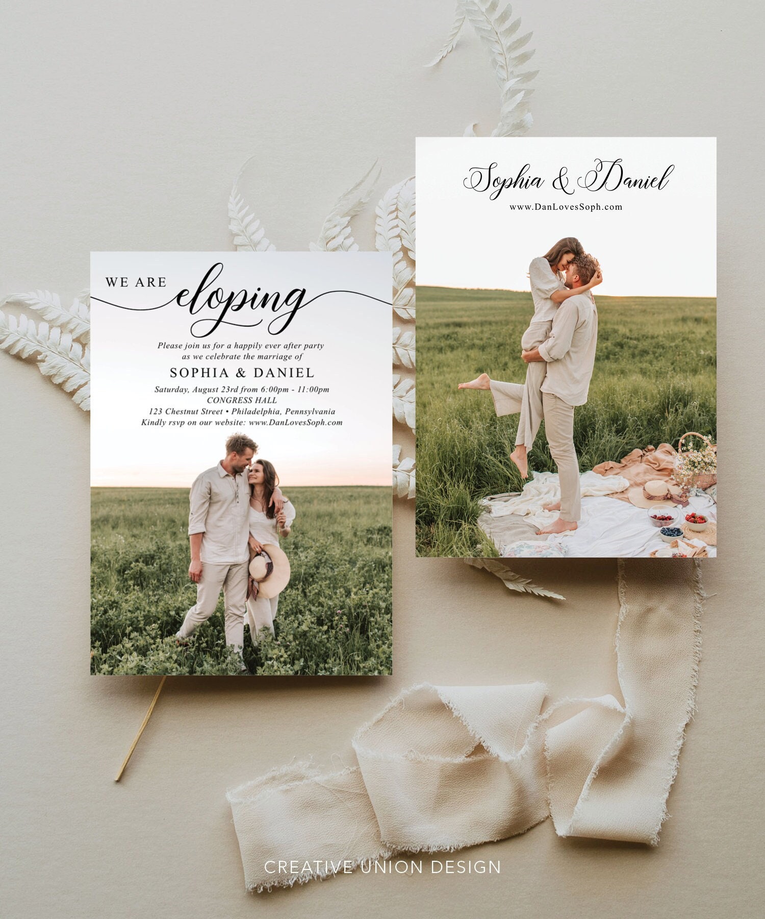 we-are-eloping-announcement-template-elopement-wedding-reception-invitation-printable-announcement-after-party-invite-instant-download-etsy