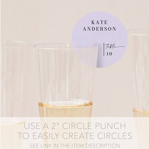 Champagne Glass Place Card Template, Place Cards on Champagne, Wedding ...