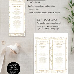 Contemporary thanksgiving dinner menu
