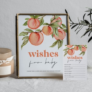 Sjabloon wensen voor baby, wensen voor babyshower, wensen voor baby bordje en kaarten, babyshower perzik, zoete perzik, babyshowerspelletjes, aandenken