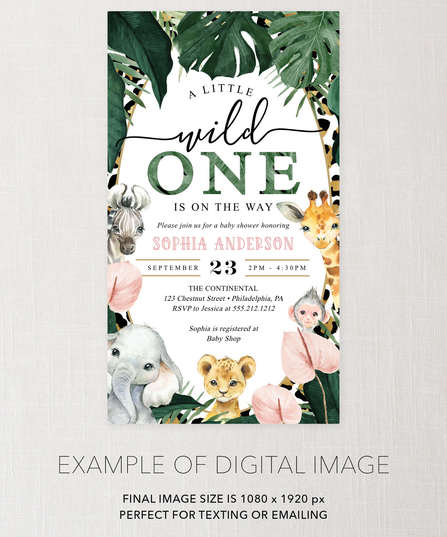 Wild One Birthday Invitation Templates Editable With MS