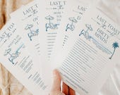 Last Toast On The Coast Bachelorette Party Games Bundle, Bachelorette Games Package, Printable Games, Bachelorette Weekend, Drinking Games