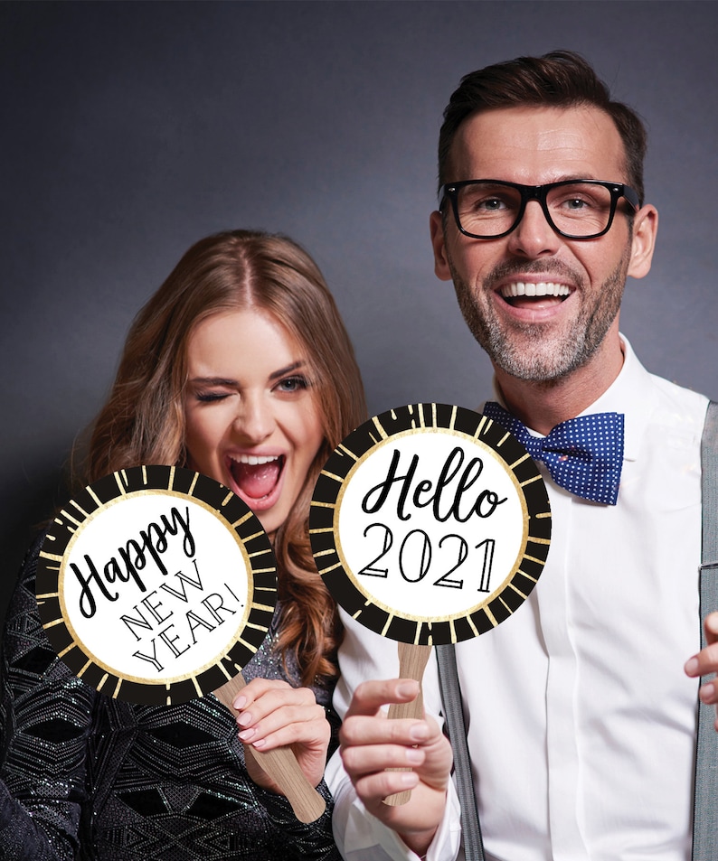 2021 New Years Eve Ideas New Years Eve Photo Booth Props  Etsy