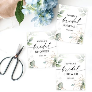 Mini Wine Bottle Labels, Bridal Shower Favors, Printable Labels, Bridal ...