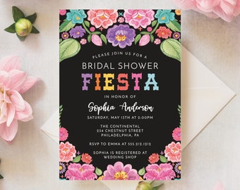 Fiesta Bridal Shower Invitation Template, Let's Fiesta Shower Invite, Taco Bridal Shower Invites, Mexican Bridal Shower, Instant Download
