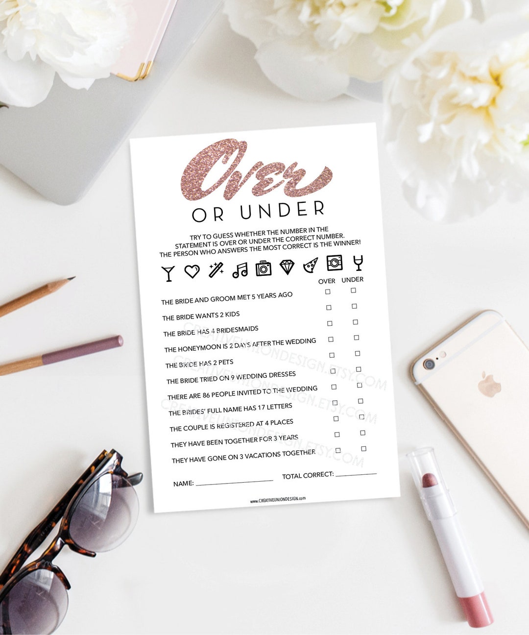 Trending Now Over Under Game Bachelorette Party Game Funny Bachelorette ...