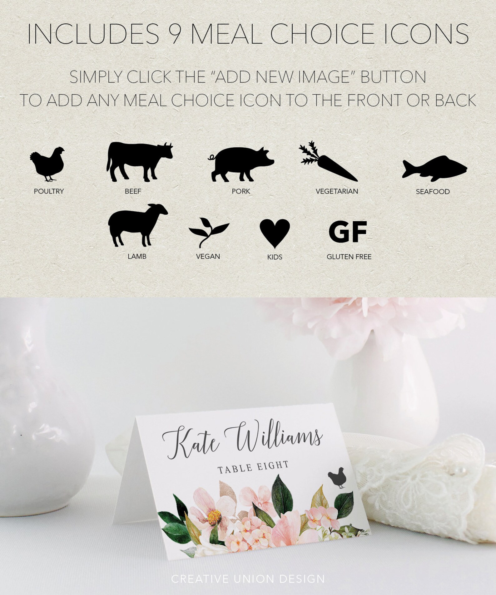 Place Card Template Wedding Place Cards Printable Seating - Etsy