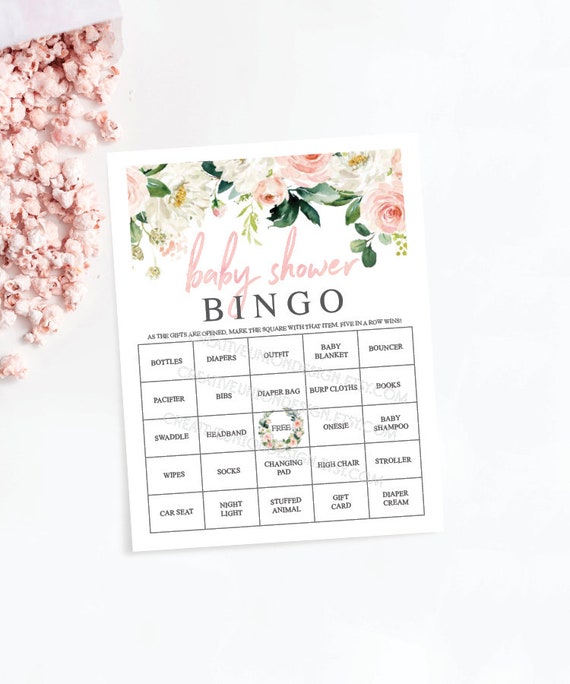 Virtual Baby Shower Games Bingo Baby Shower Games Printable Girl Baby Shower Instant Download 80 Game Sheets Airy Blush Pink By Creative Union Design Catch My Party - roblox bingo game printable 30 different cards party game printable half page size instant download