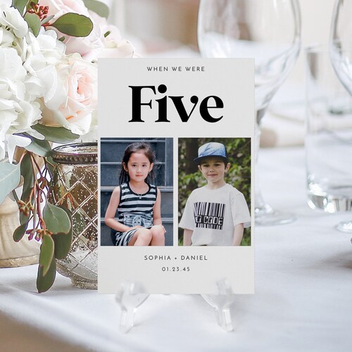 Photo Table Numbers Wedding / When We Were Table Numbers / Etsy