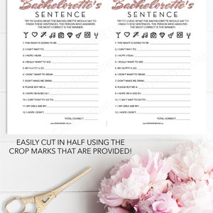 Trending Now Finish The Bachelorette's Sentence Bachelorette Party Game Funny Bachelorette Game Icon Instant Download Printable 画像 2