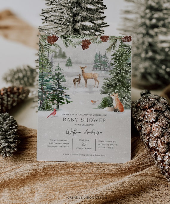 Willow deer baby shower decorations 2025