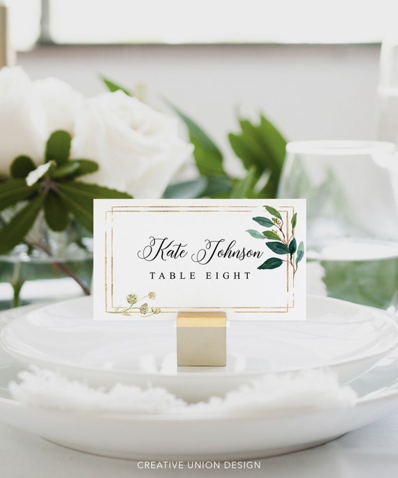 Victoria: Wedding Place Card Template Escort Cards Editable Place Card Instant Download Place Card Wedding Place Card Template